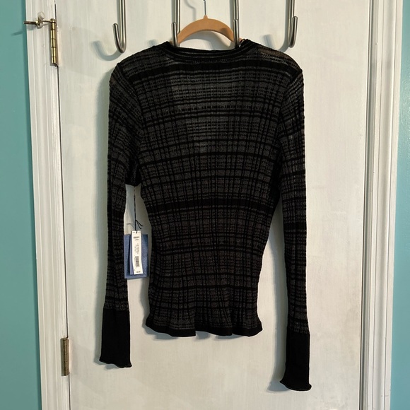 NWT Simply Vera Wang Black Metallic Sheer Cardigan, Lightweight, Women’s L - Picture 2 of 8